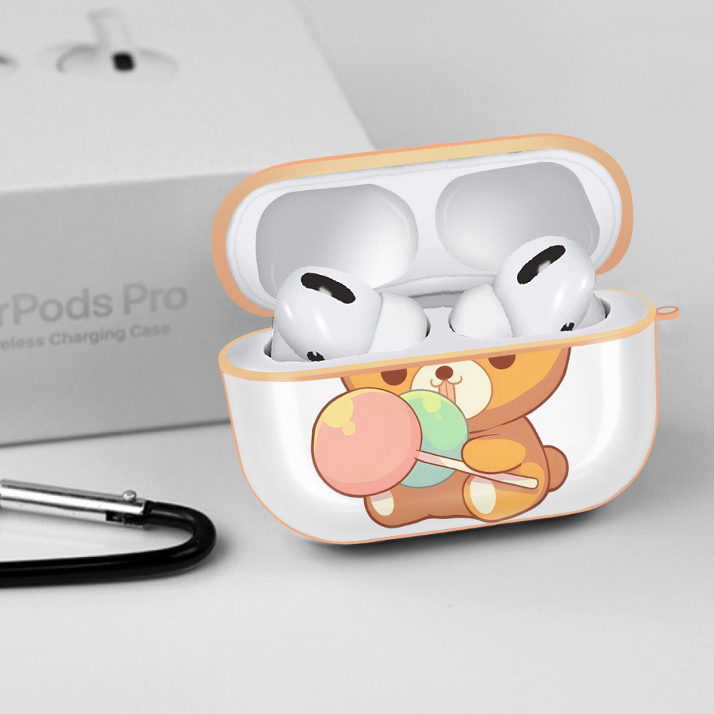 リラックマ リラックマ キイロイトリ Rilakkuma Korilakkuma Kiiroitori 【AirPods Pro用】ハードシェル保護ケース｜耐衝撃・防指紋・カラビナ付き商品仕様