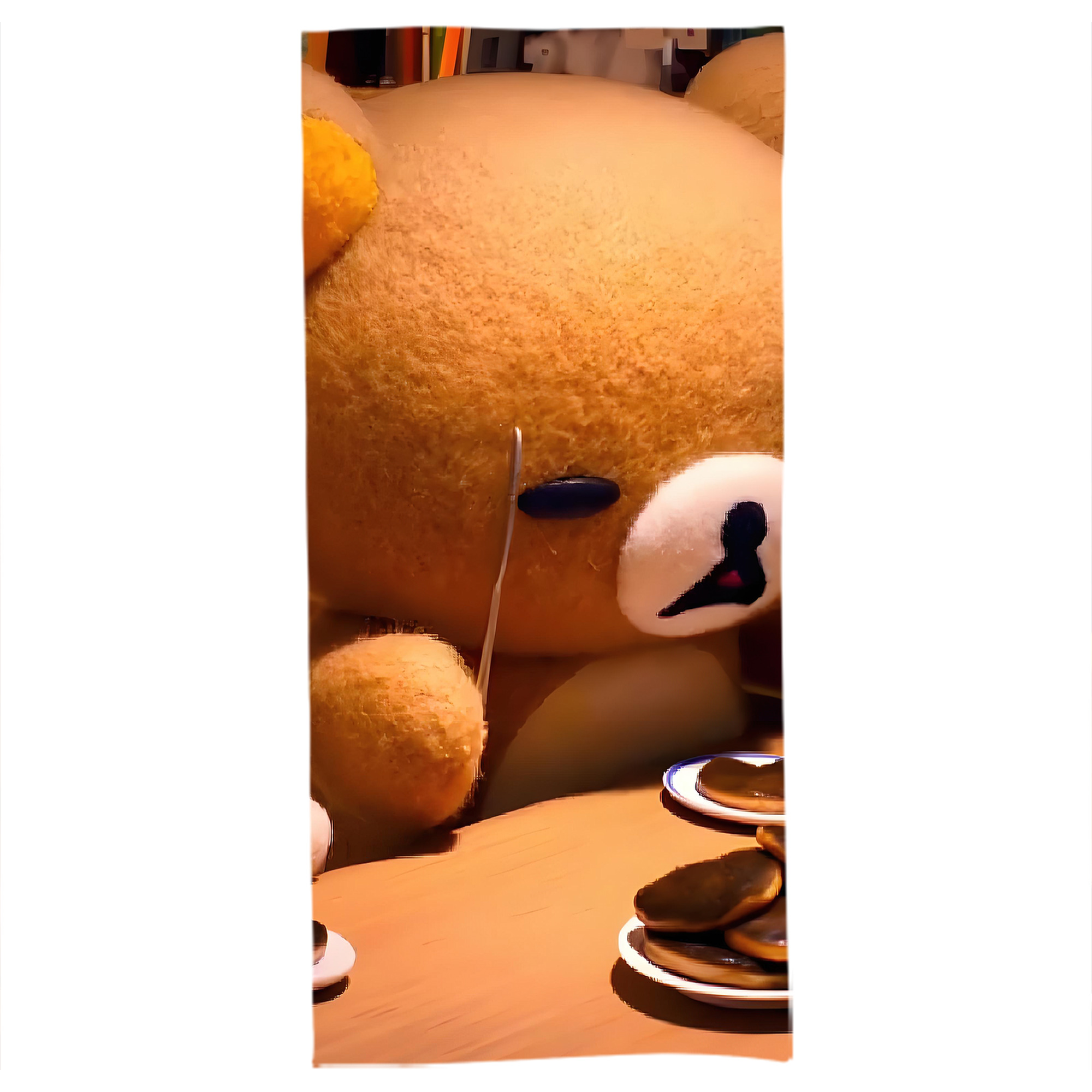 （画像用） リラックマ リラックマ キイロイトリ Rilakkuma Korilakkuma Kiiroitori 大判バスタオル 70×140cm 吸水速乾 柔らかい肌触り
