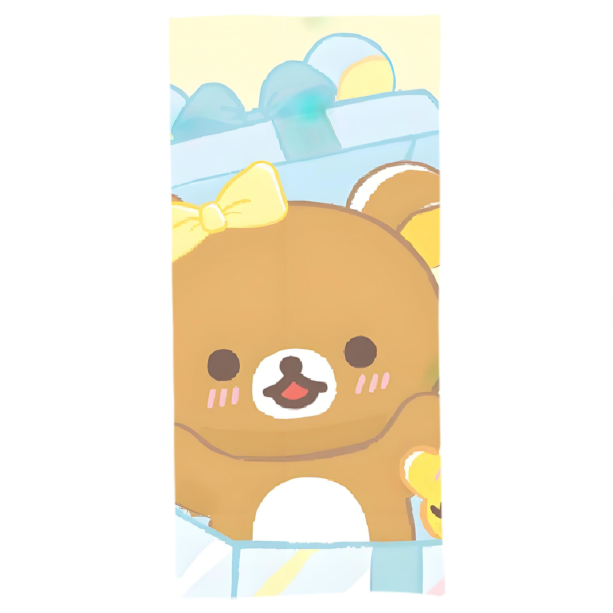 （画像用） リラックマ リラックマ キイロイトリ Rilakkuma Korilakkuma Kiiroitori 大判バスタオル 70×140cm 吸水速乾 柔らかい肌触り
