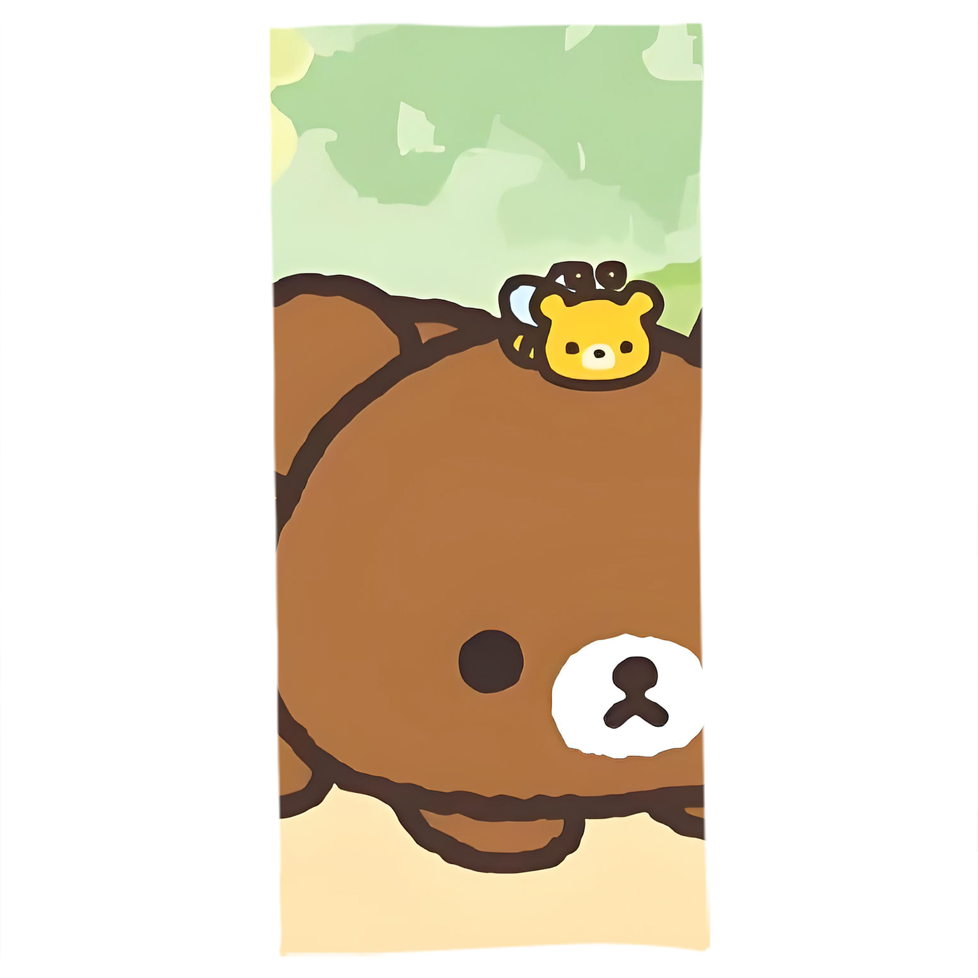 （画像用） リラックマ リラックマ キイロイトリ Rilakkuma Korilakkuma Kiiroitori 大判バスタオル 70×140cm 吸水速乾 柔らかい肌触り