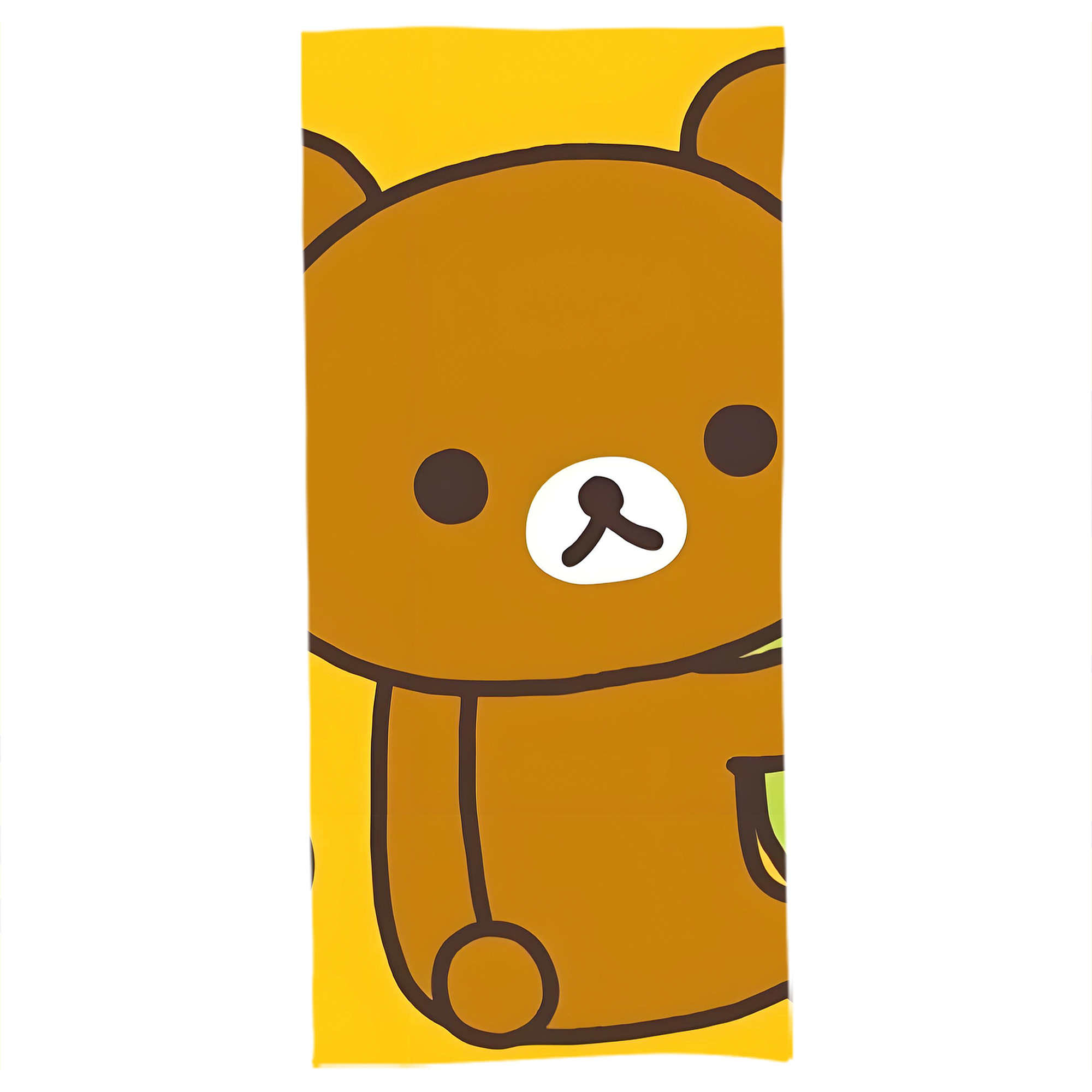 （画像用） リラックマ リラックマ キイロイトリ Rilakkuma Korilakkuma Kiiroitori 大判バスタオル 70×140cm 吸水速乾 柔らかい肌触り