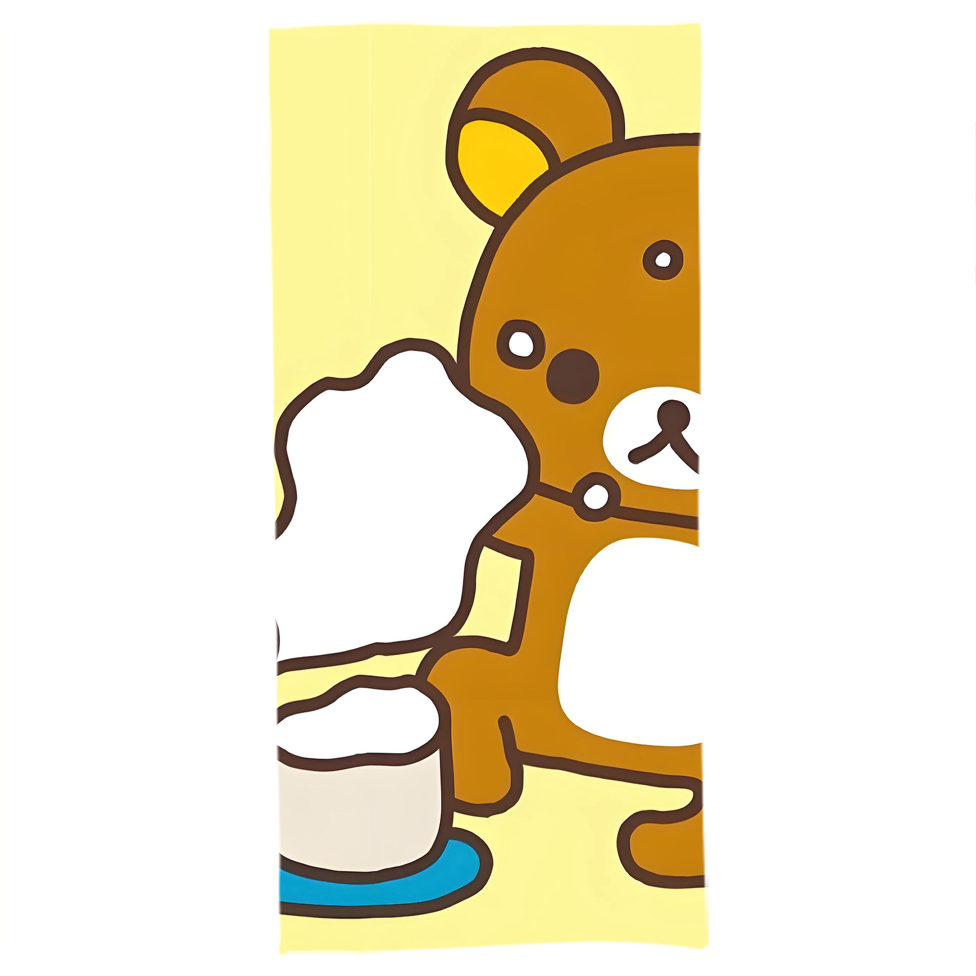 （画像用） リラックマ リラックマ キイロイトリ Rilakkuma Korilakkuma Kiiroitori 大判バスタオル 70×140cm 吸水速乾 柔らかい肌触り