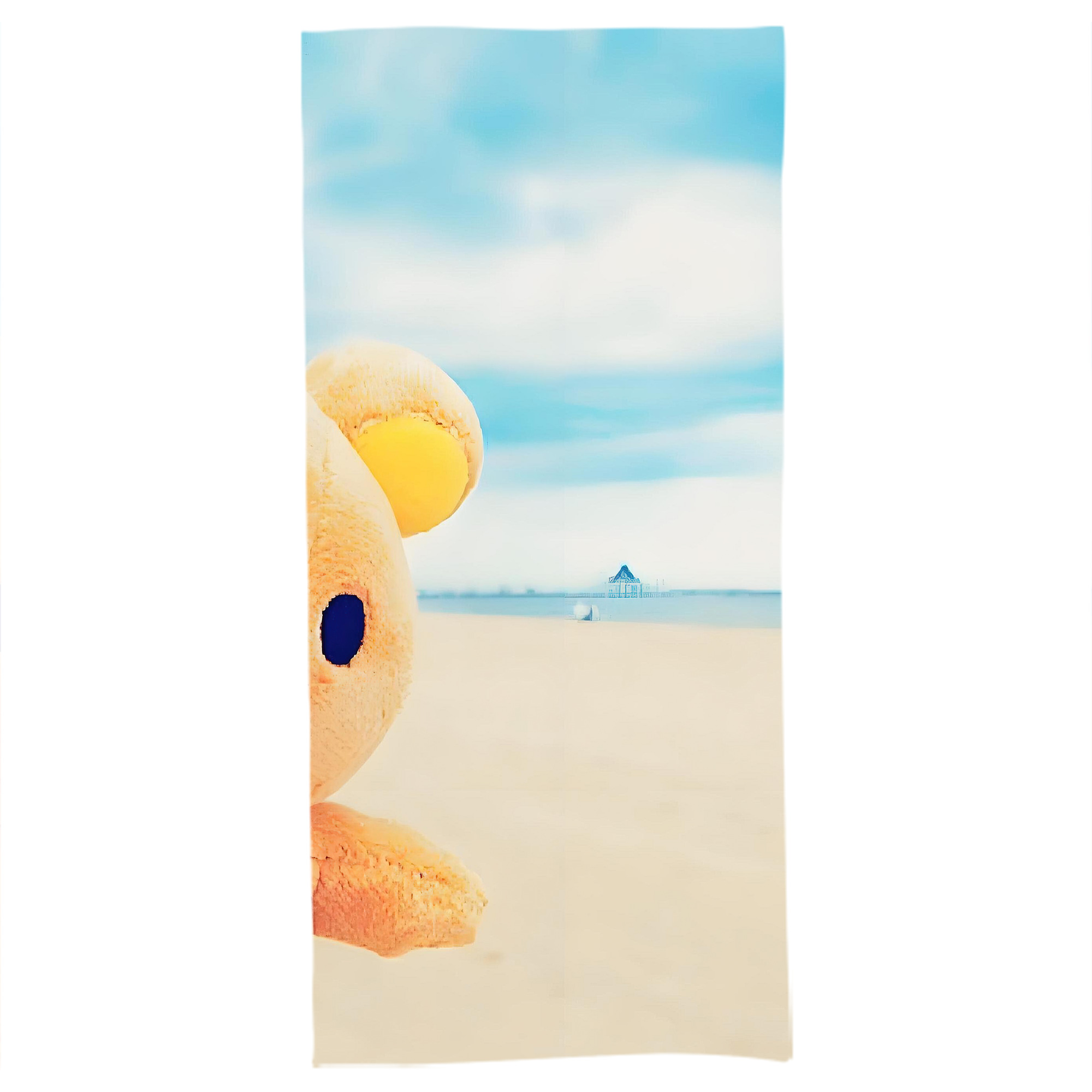 （画像用） リラックマ リラックマ キイロイトリ Rilakkuma Korilakkuma Kiiroitori 大判バスタオル 70×140cm 吸水速乾 柔らかい肌触り