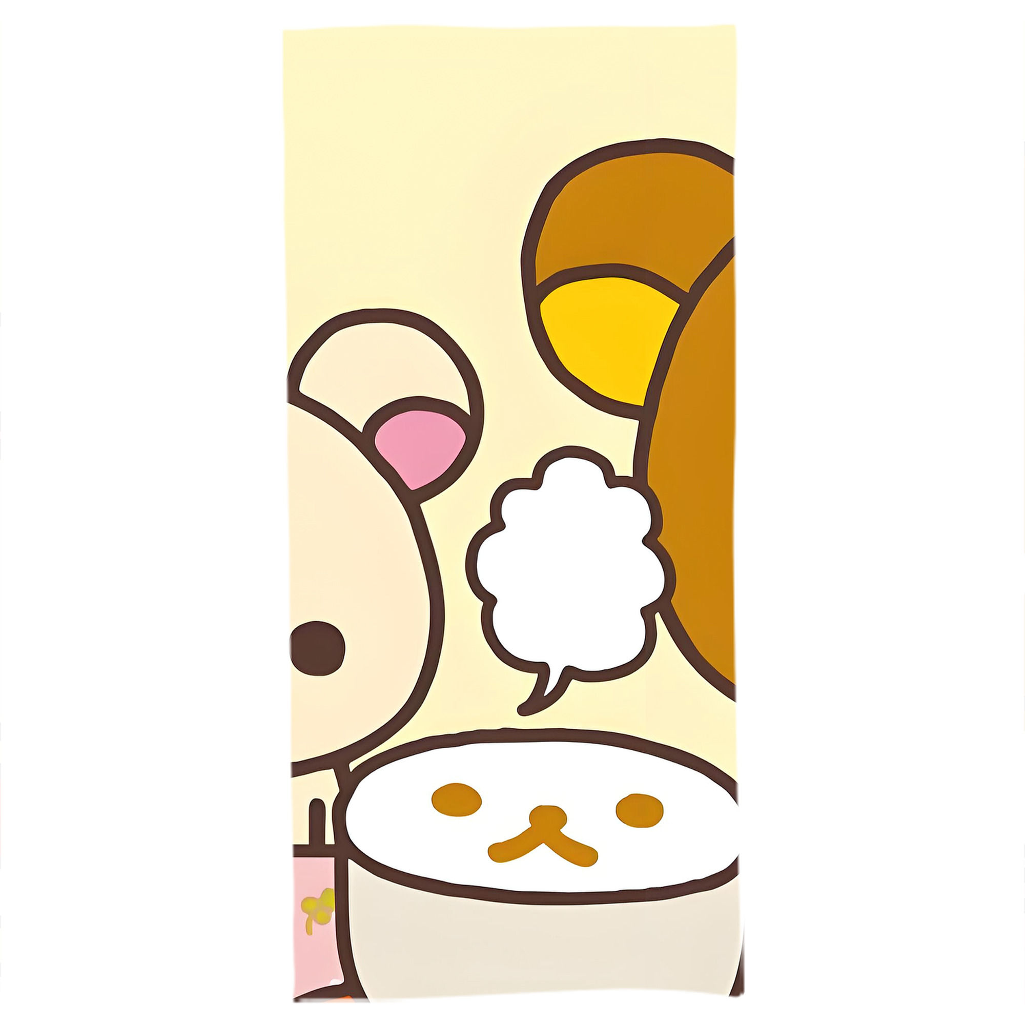 （画像用） リラックマ リラックマ キイロイトリ Rilakkuma Korilakkuma Kiiroitori 大判バスタオル 70×140cm 吸水速乾 柔らかい肌触り