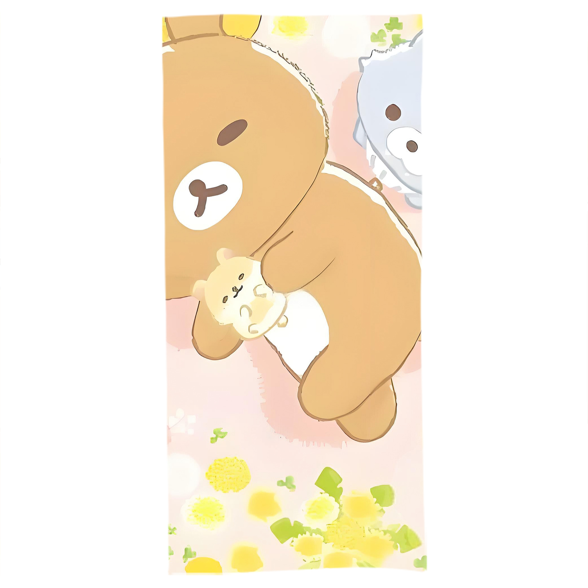 （画像用） リラックマ リラックマ キイロイトリ Rilakkuma Korilakkuma Kiiroitori 大判バスタオル 70×140cm 吸水速乾 柔らかい肌触り