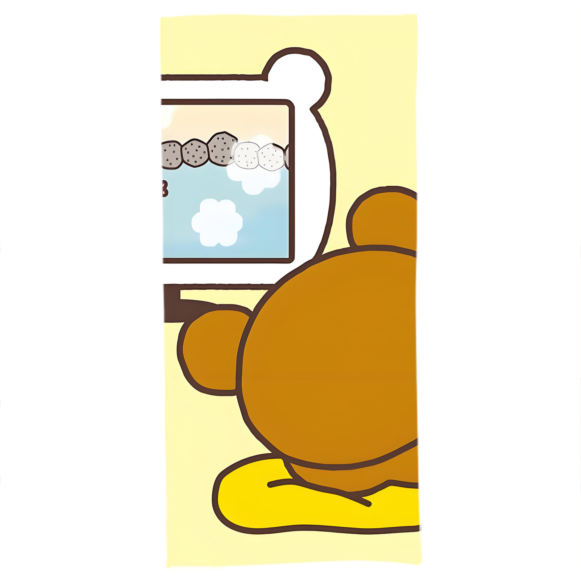 （画像用） リラックマ リラックマ キイロイトリ Rilakkuma Korilakkuma Kiiroitori 大判バスタオル 70×140cm 吸水速乾 柔らかい肌触り