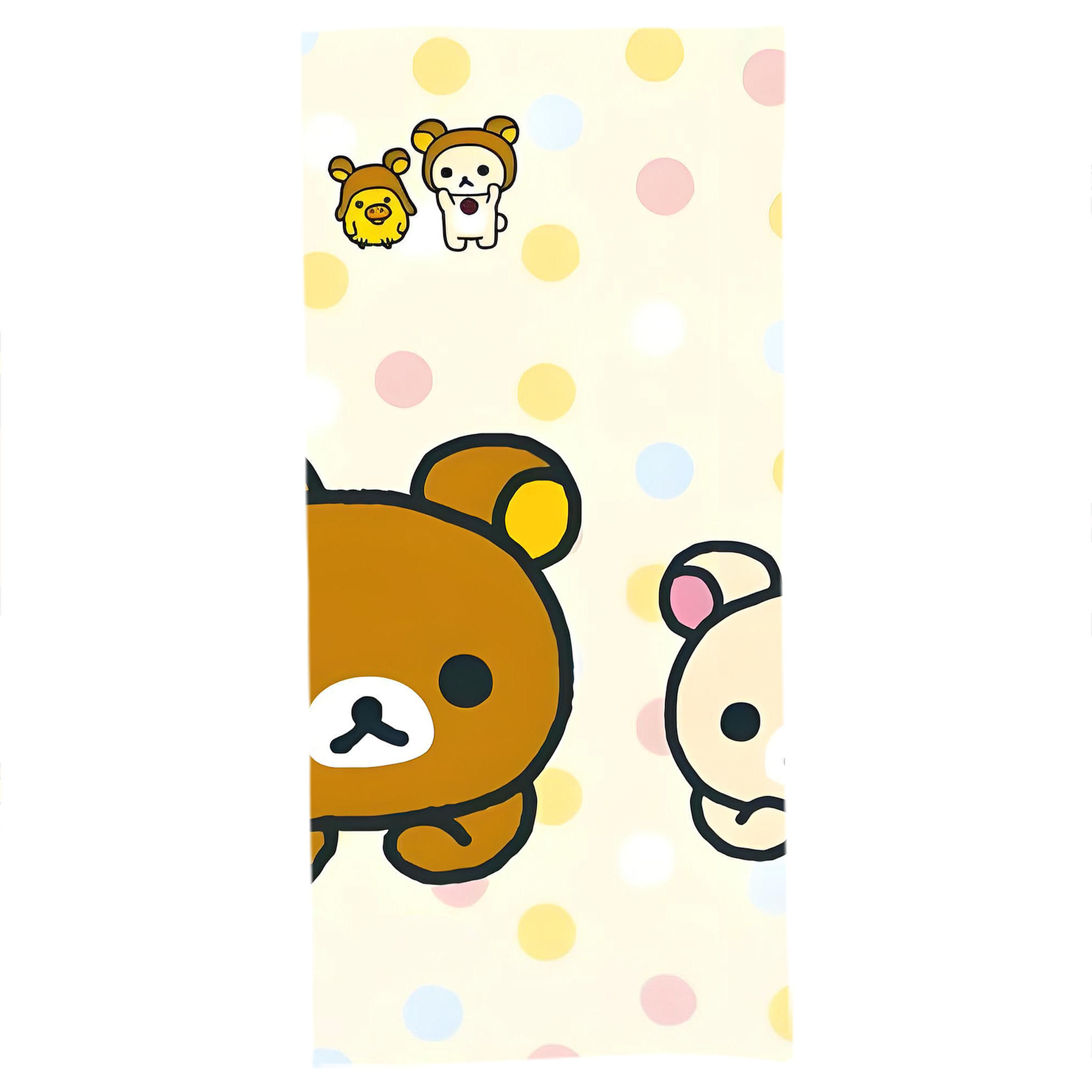（画像用） リラックマ リラックマ キイロイトリ Rilakkuma Korilakkuma Kiiroitori 大判バスタオル 70×140cm 吸水速乾 柔らかい肌触り