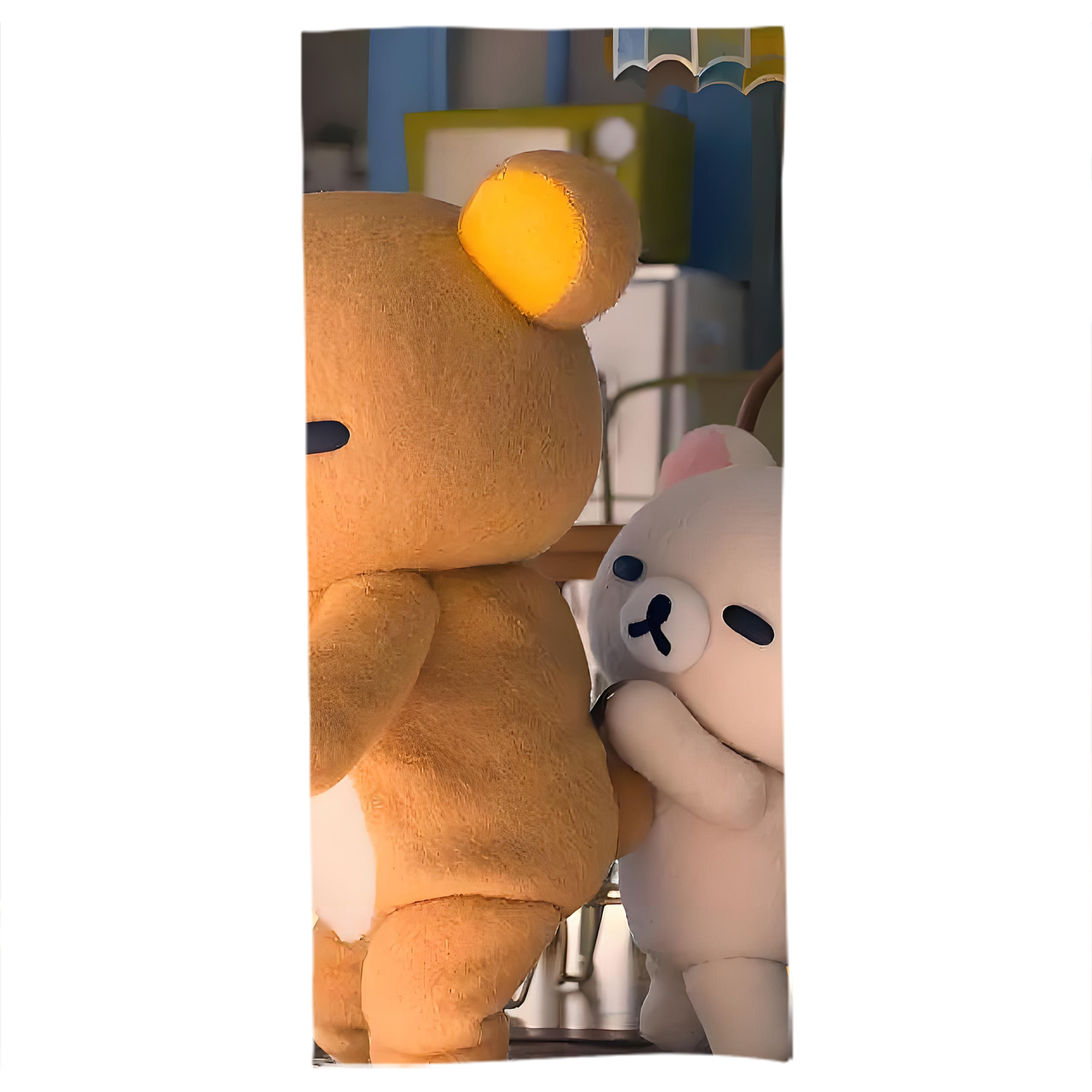 （画像用） リラックマ リラックマ キイロイトリ Rilakkuma Korilakkuma Kiiroitori 大判バスタオル 70×140cm 吸水速乾 柔らかい肌触り