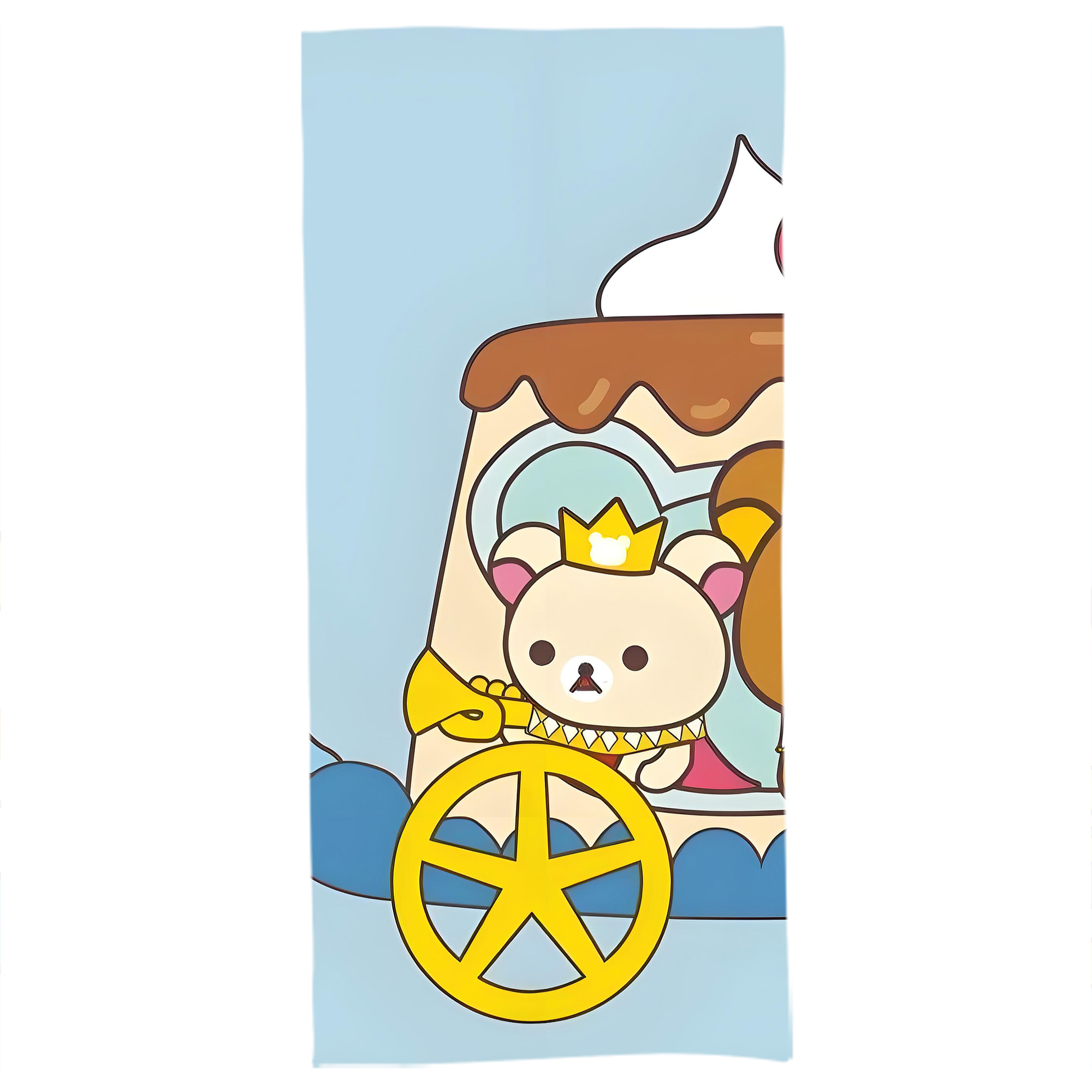 （画像用） リラックマ リラックマ キイロイトリ Rilakkuma Korilakkuma Kiiroitori 大判バスタオル 70×140cm 吸水速乾 柔らかい肌触り