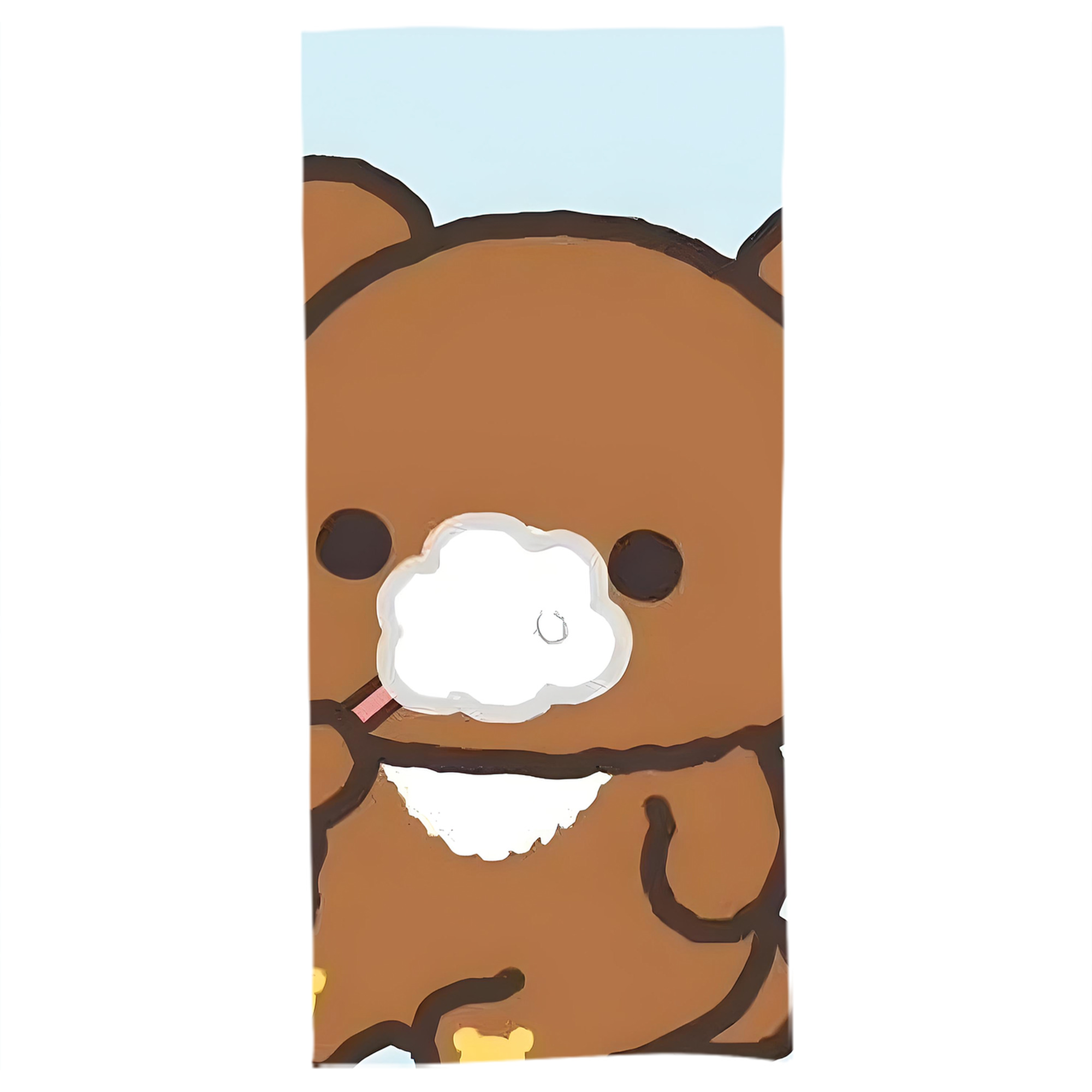（画像用） リラックマ リラックマ キイロイトリ Rilakkuma Korilakkuma Kiiroitori 大判バスタオル 70×140cm 吸水速乾 柔らかい肌触り