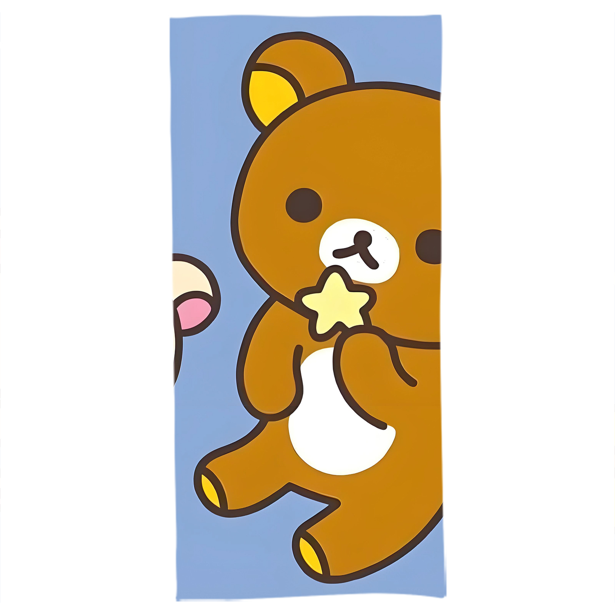 （画像用） リラックマ リラックマ キイロイトリ Rilakkuma Korilakkuma Kiiroitori 大判バスタオル 70×140cm 吸水速乾 柔らかい肌触り