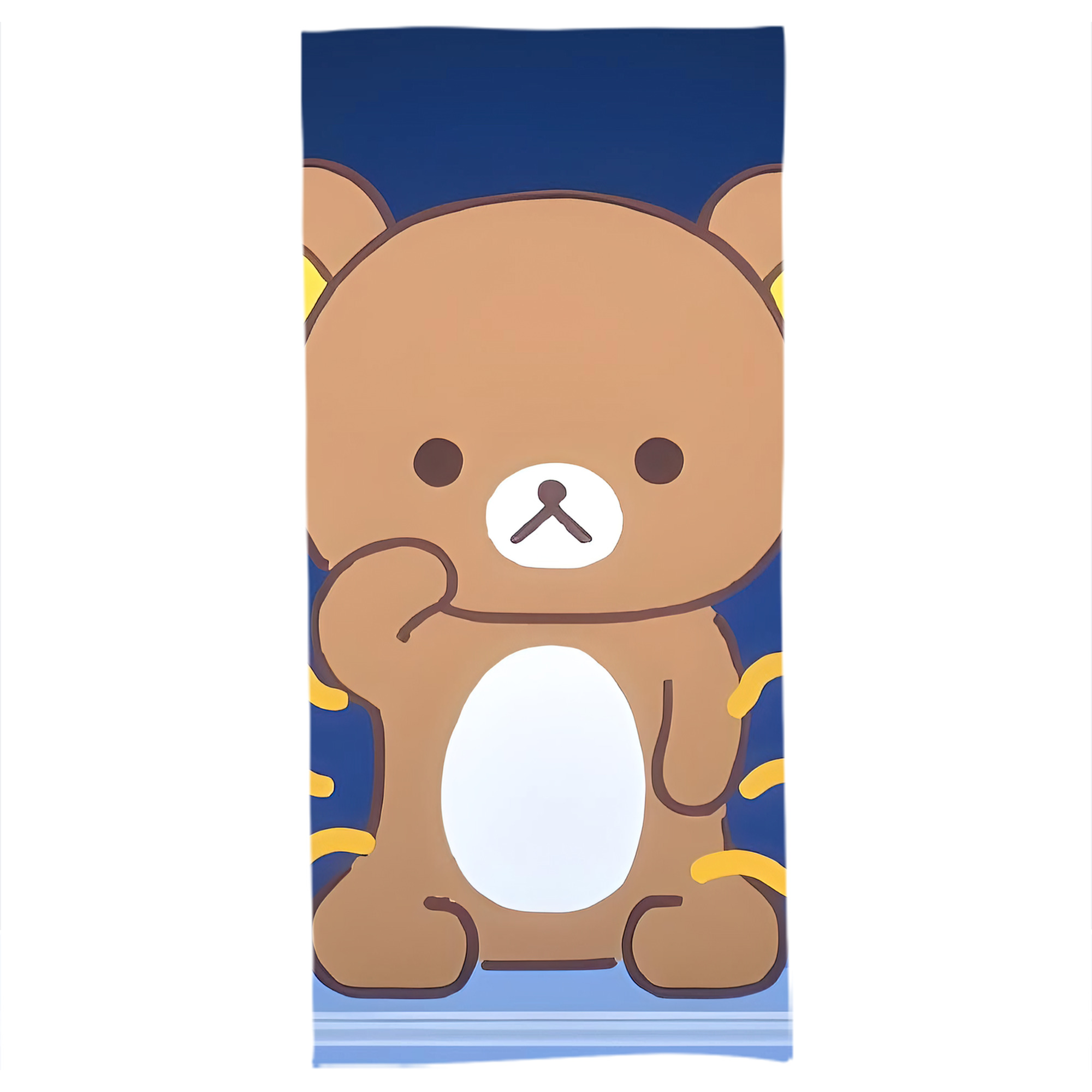 （画像用） リラックマ リラックマ キイロイトリ Rilakkuma Korilakkuma Kiiroitori 大判バスタオル 70×140cm 吸水速乾 柔らかい肌触り
