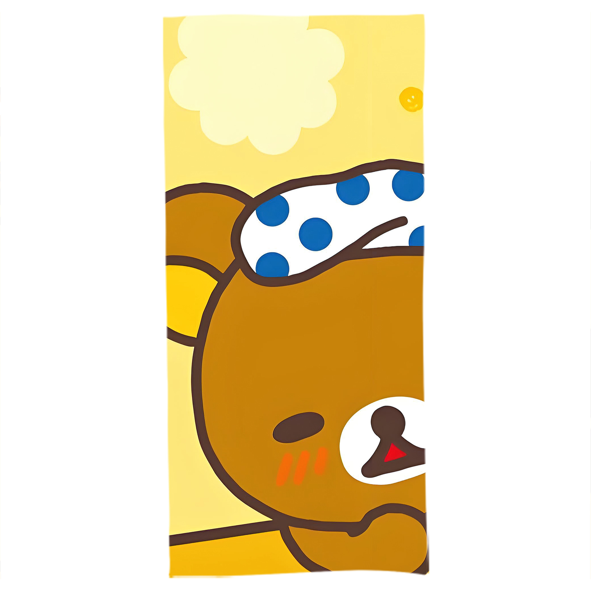 （画像用） リラックマ リラックマ キイロイトリ Rilakkuma Korilakkuma Kiiroitori 大判バスタオル 70×140cm 吸水速乾 柔らかい肌触り