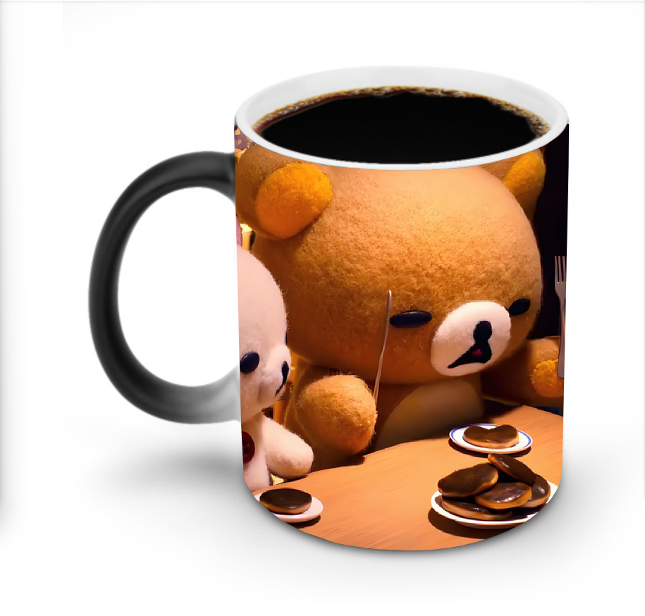 （画像用） リラックマ リラックマ キイロイトリ Rilakkuma Korilakkuma Kiiroitori 温度変色マグカップ