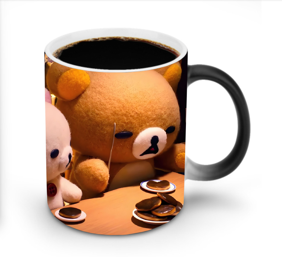 （画像用） リラックマ リラックマ キイロイトリ Rilakkuma Korilakkuma Kiiroitori 温度変色マグカップ