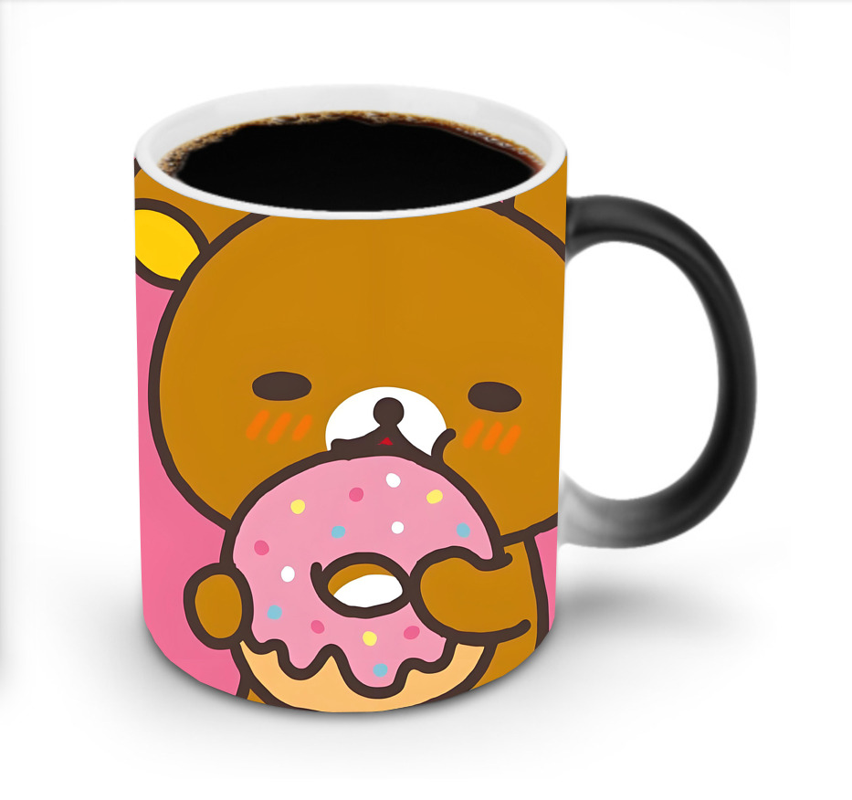 （画像用） リラックマ リラックマ キイロイトリ Rilakkuma Korilakkuma Kiiroitori 温度変色マグカップ