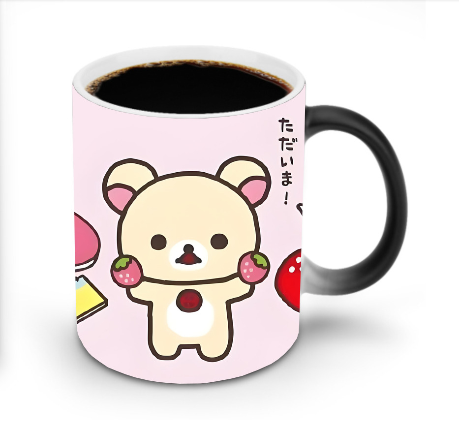 （画像用） リラックマ リラックマ キイロイトリ Rilakkuma Korilakkuma Kiiroitori 温度変色マグカップ