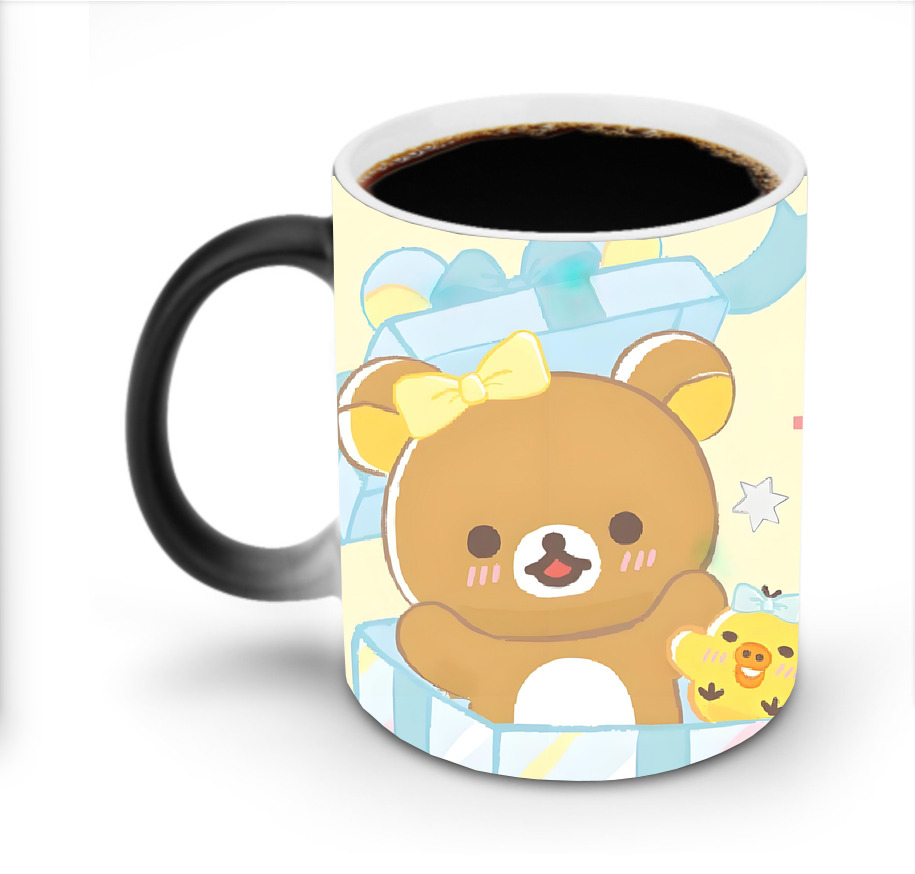 （画像用） リラックマ リラックマ キイロイトリ Rilakkuma Korilakkuma Kiiroitori 温度変色マグカップ