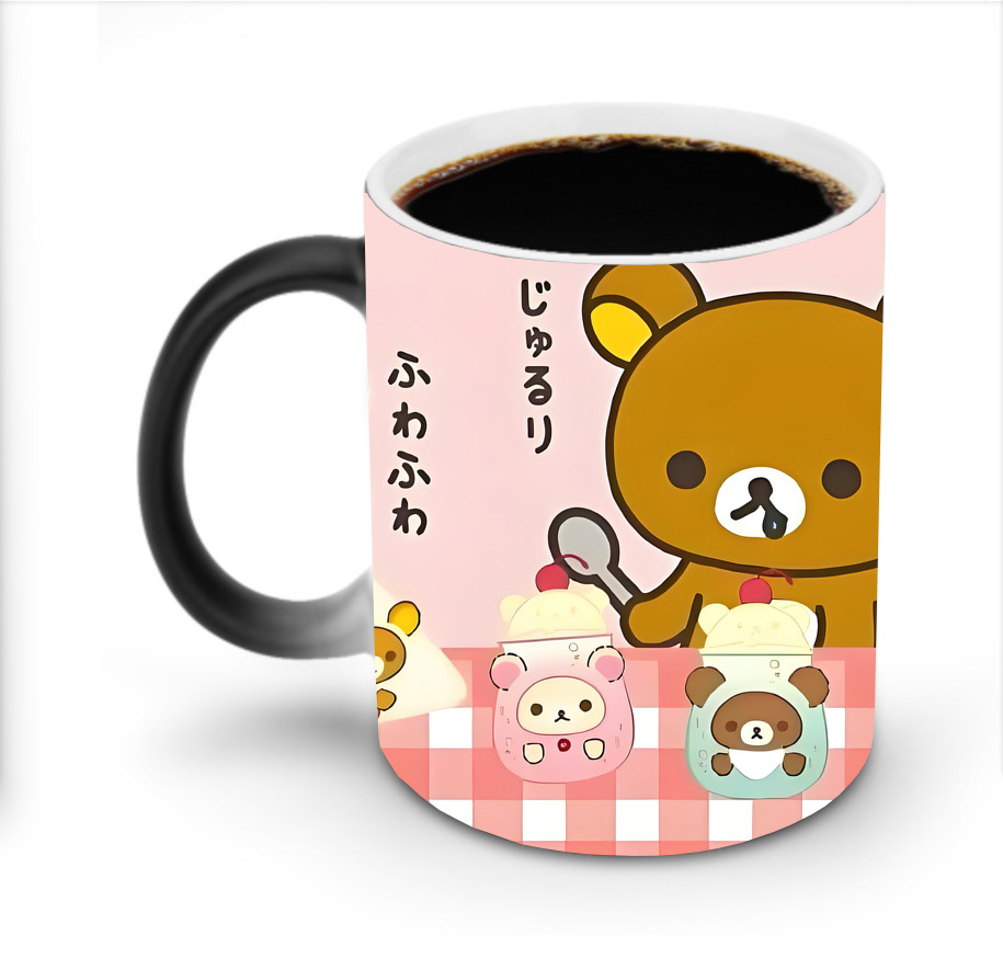 （画像用） リラックマ リラックマ キイロイトリ Rilakkuma Korilakkuma Kiiroitori 温度変色マグカップ