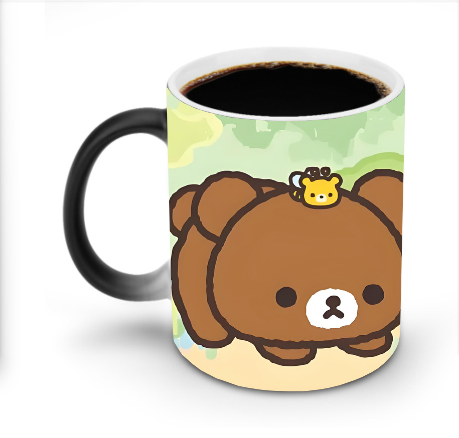 （画像用） リラックマ リラックマ キイロイトリ Rilakkuma Korilakkuma Kiiroitori 温度変色マグカップ