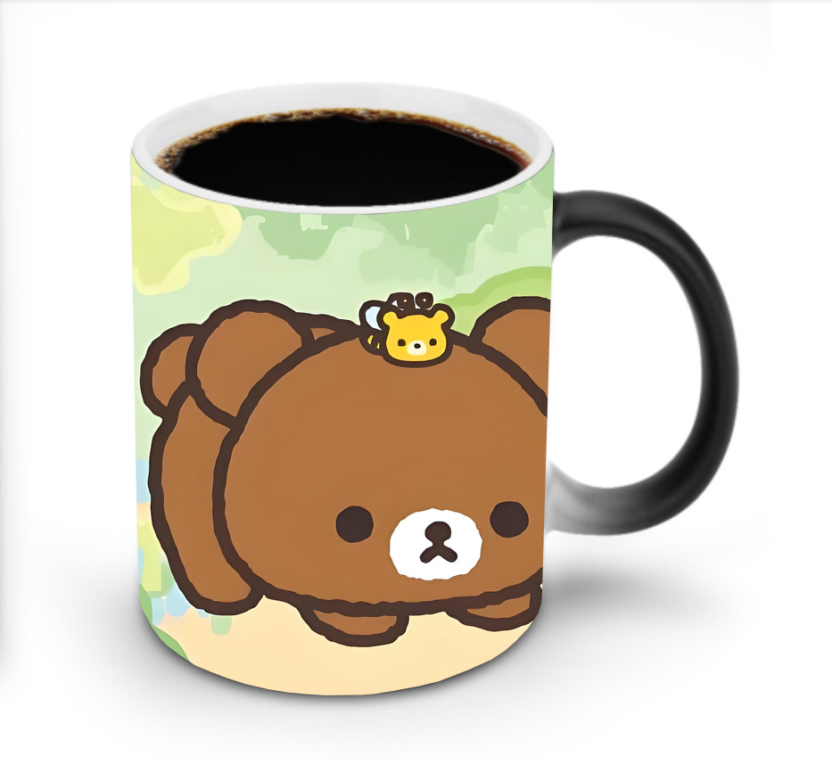 （画像用） リラックマ リラックマ キイロイトリ Rilakkuma Korilakkuma Kiiroitori 温度変色マグカップ