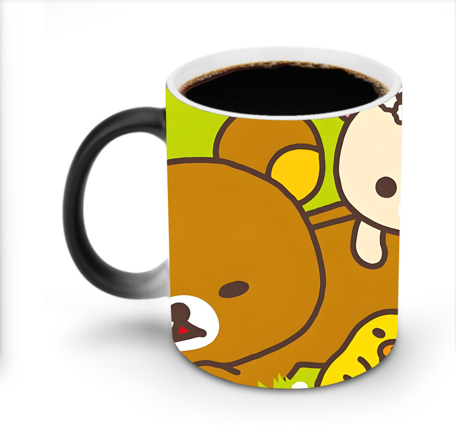 （画像用） リラックマ リラックマ キイロイトリ Rilakkuma Korilakkuma Kiiroitori 温度変色マグカップ