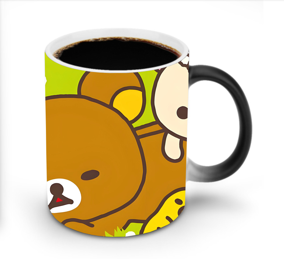 （画像用） リラックマ リラックマ キイロイトリ Rilakkuma Korilakkuma Kiiroitori 温度変色マグカップ