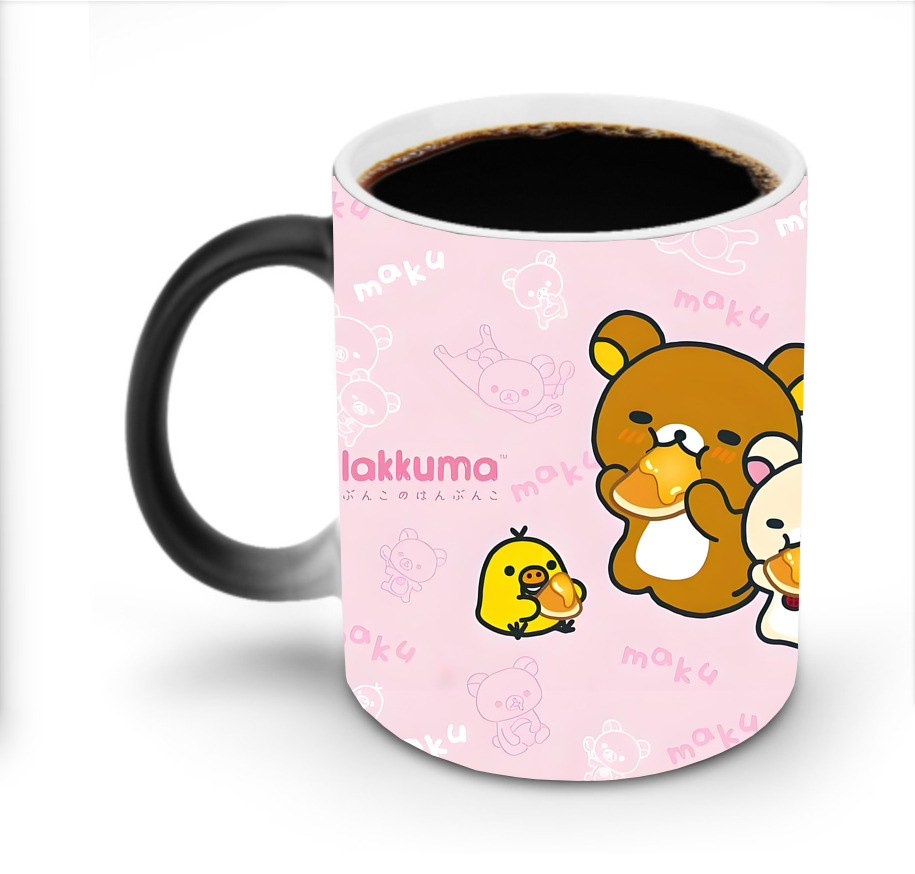 （画像用） リラックマ リラックマ キイロイトリ Rilakkuma Korilakkuma Kiiroitori 温度変色マグカップ