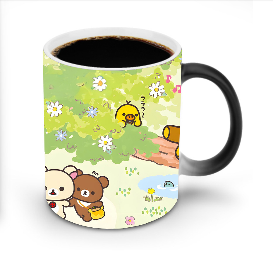 （画像用） リラックマ リラックマ キイロイトリ Rilakkuma Korilakkuma Kiiroitori 温度変色マグカップ