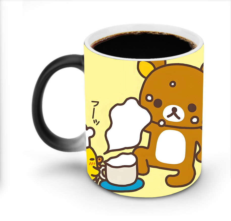 （画像用） リラックマ リラックマ キイロイトリ Rilakkuma Korilakkuma Kiiroitori 温度変色マグカップ