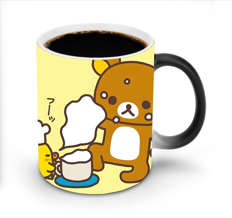（画像用） リラックマ リラックマ キイロイトリ Rilakkuma Korilakkuma Kiiroitori 温度変色マグカップ