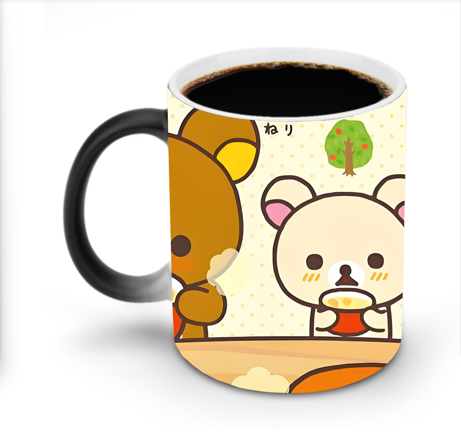 （画像用） リラックマ リラックマ キイロイトリ Rilakkuma Korilakkuma Kiiroitori 温度変色マグカップ