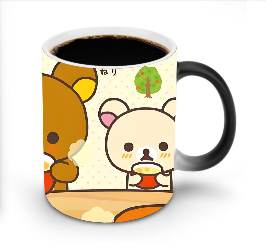（画像用） リラックマ リラックマ キイロイトリ Rilakkuma Korilakkuma Kiiroitori 温度変色マグカップ