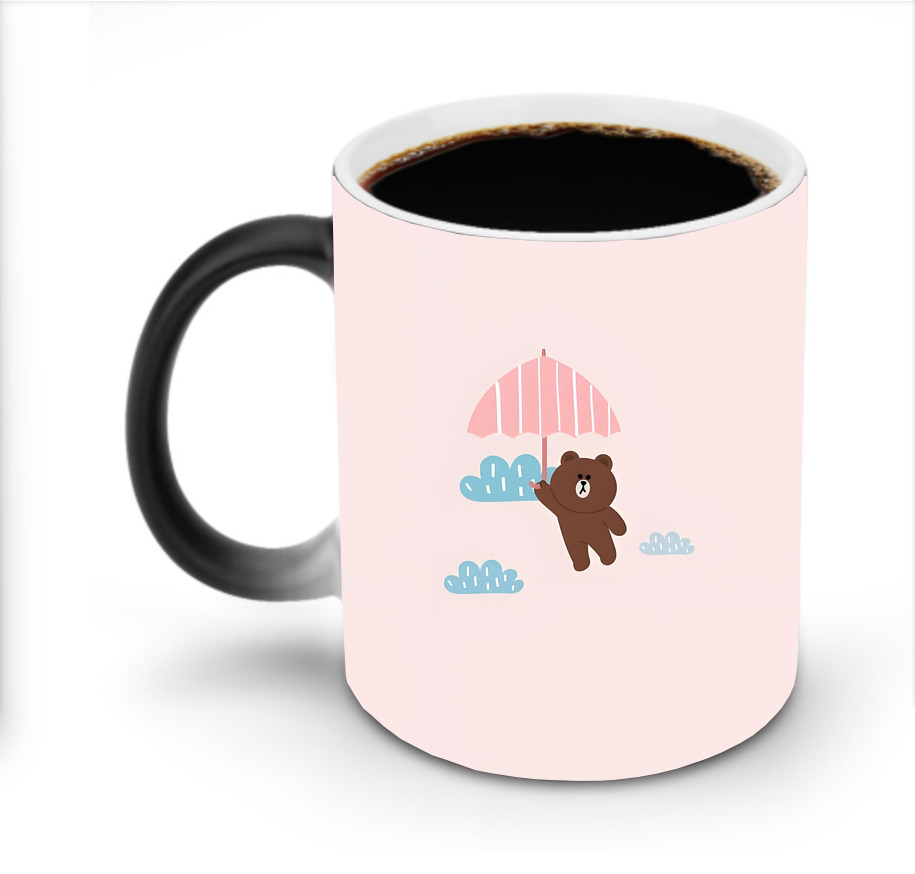 （画像用） リラックマ リラックマ キイロイトリ Rilakkuma Korilakkuma Kiiroitori 温度変色マグカップ