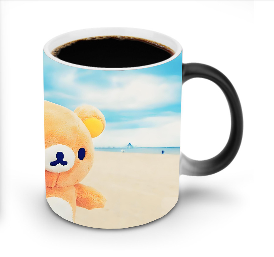 （画像用） リラックマ リラックマ キイロイトリ Rilakkuma Korilakkuma Kiiroitori 温度変色マグカップ