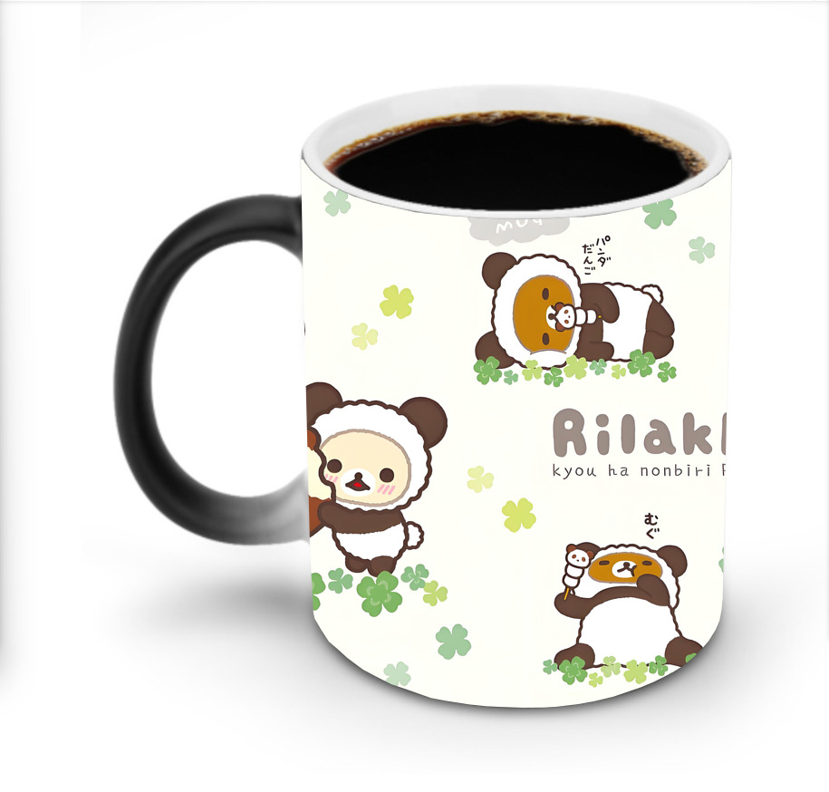 （画像用） リラックマ リラックマ キイロイトリ Rilakkuma Korilakkuma Kiiroitori 温度変色マグカップ