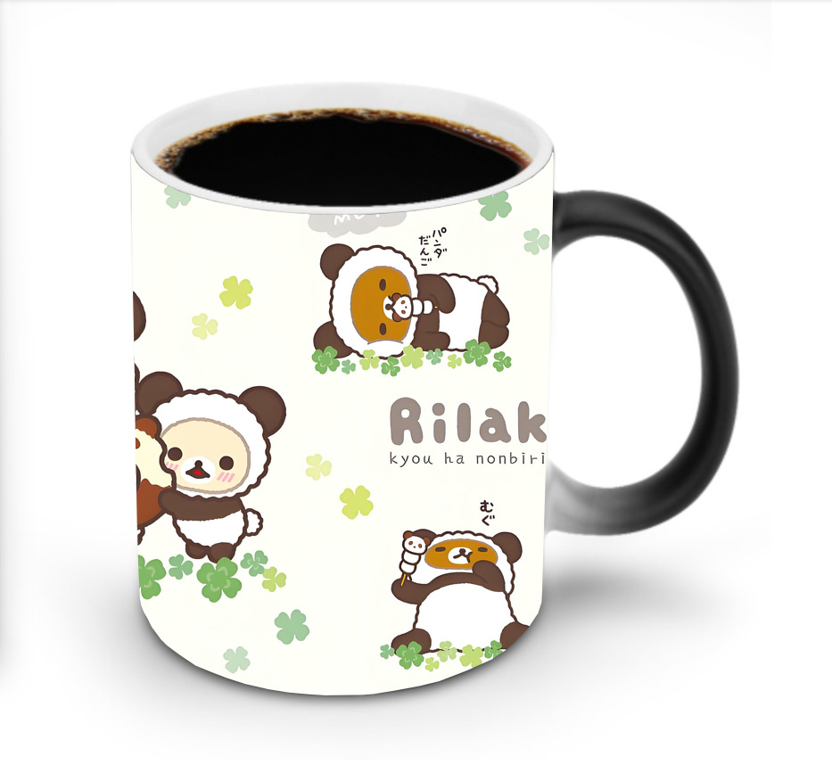 （画像用） リラックマ リラックマ キイロイトリ Rilakkuma Korilakkuma Kiiroitori 温度変色マグカップ