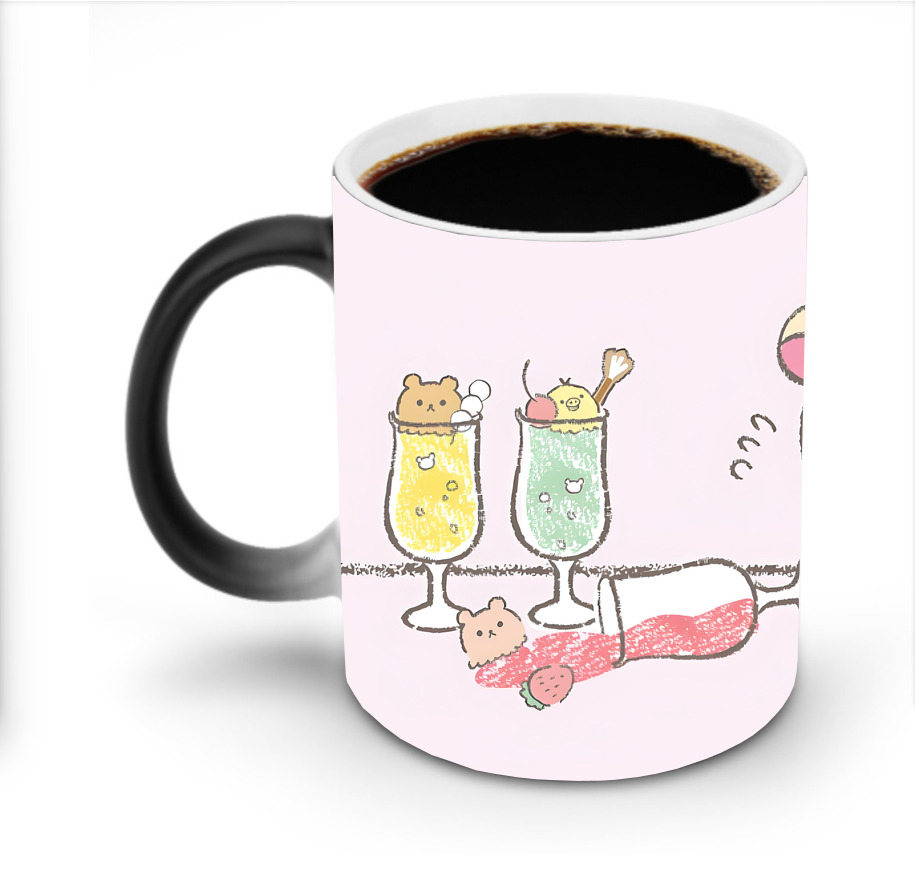 （画像用） リラックマ リラックマ キイロイトリ Rilakkuma Korilakkuma Kiiroitori 温度変色マグカップ