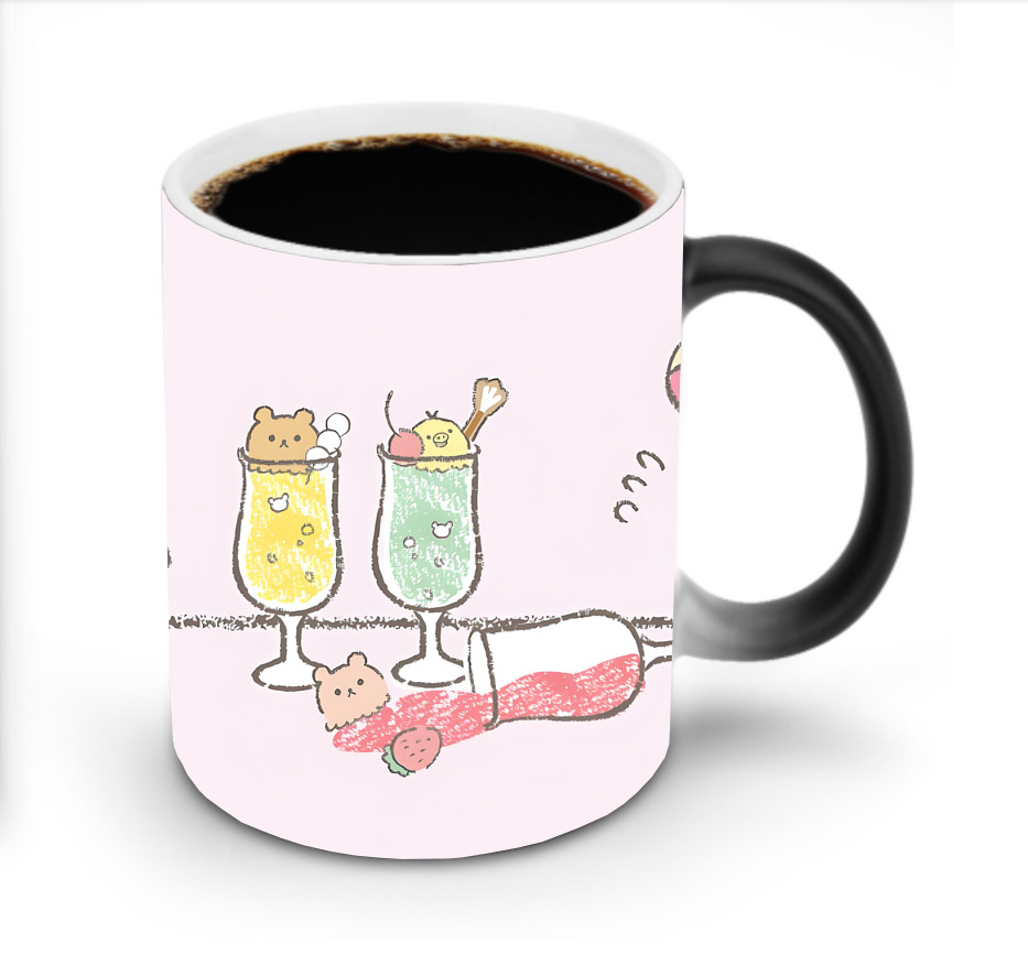 （画像用） リラックマ リラックマ キイロイトリ Rilakkuma Korilakkuma Kiiroitori 温度変色マグカップ