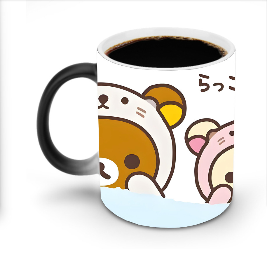 （画像用） リラックマ リラックマ キイロイトリ Rilakkuma Korilakkuma Kiiroitori 温度変色マグカップ