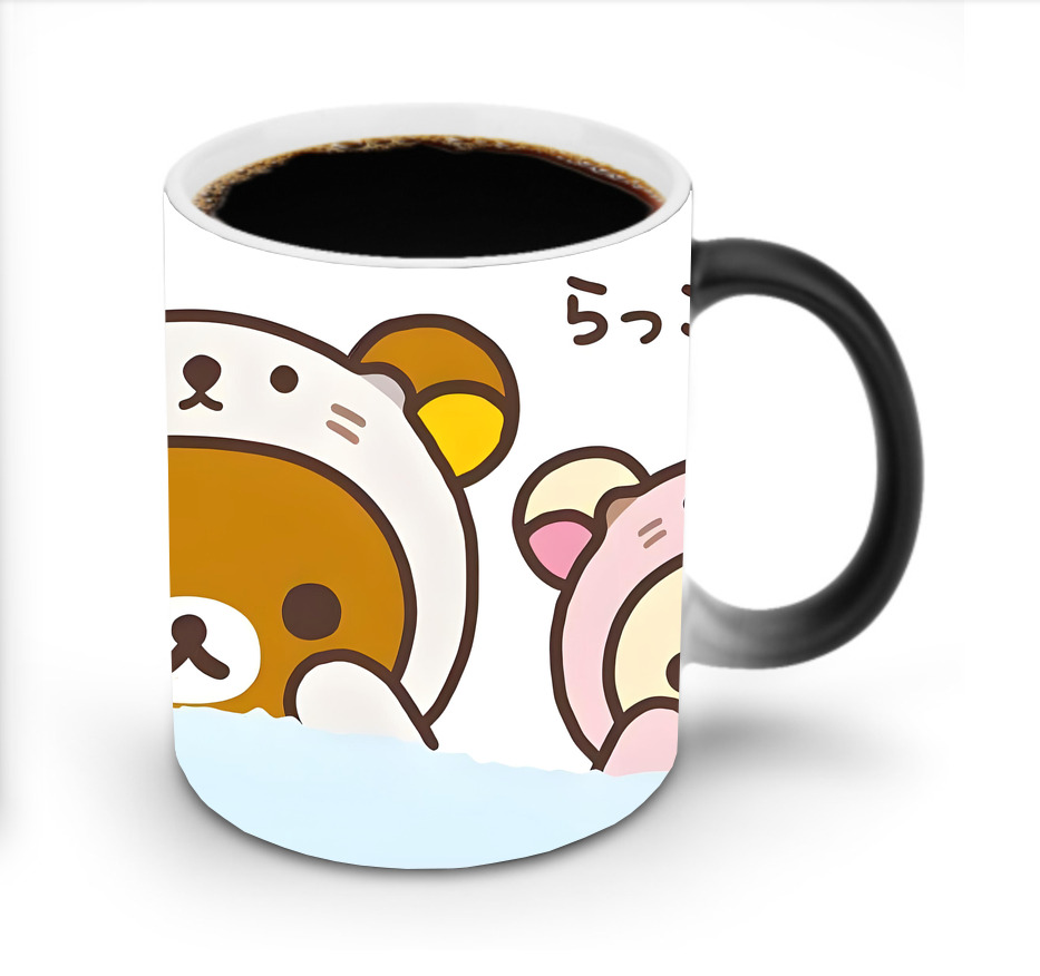 （画像用） リラックマ リラックマ キイロイトリ Rilakkuma Korilakkuma Kiiroitori 温度変色マグカップ