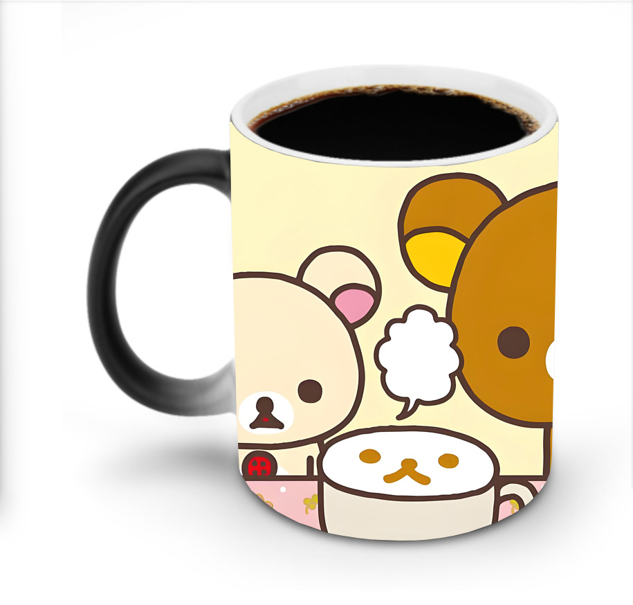 （画像用） リラックマ リラックマ キイロイトリ Rilakkuma Korilakkuma Kiiroitori 温度変色マグカップ