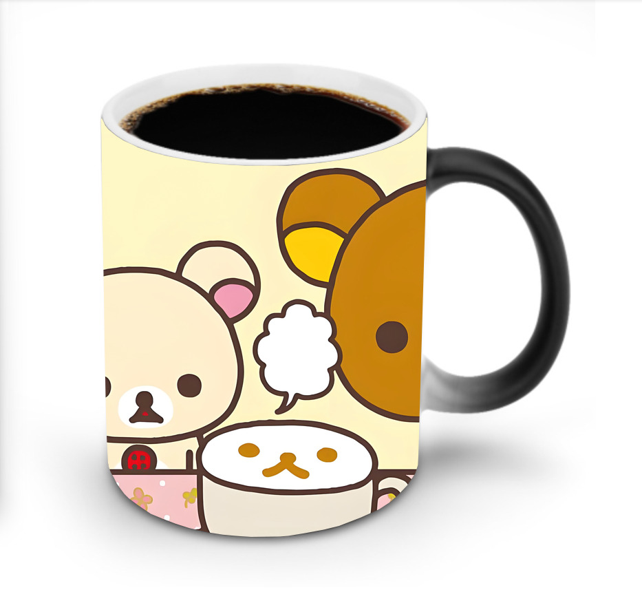 （画像用） リラックマ リラックマ キイロイトリ Rilakkuma Korilakkuma Kiiroitori 温度変色マグカップ