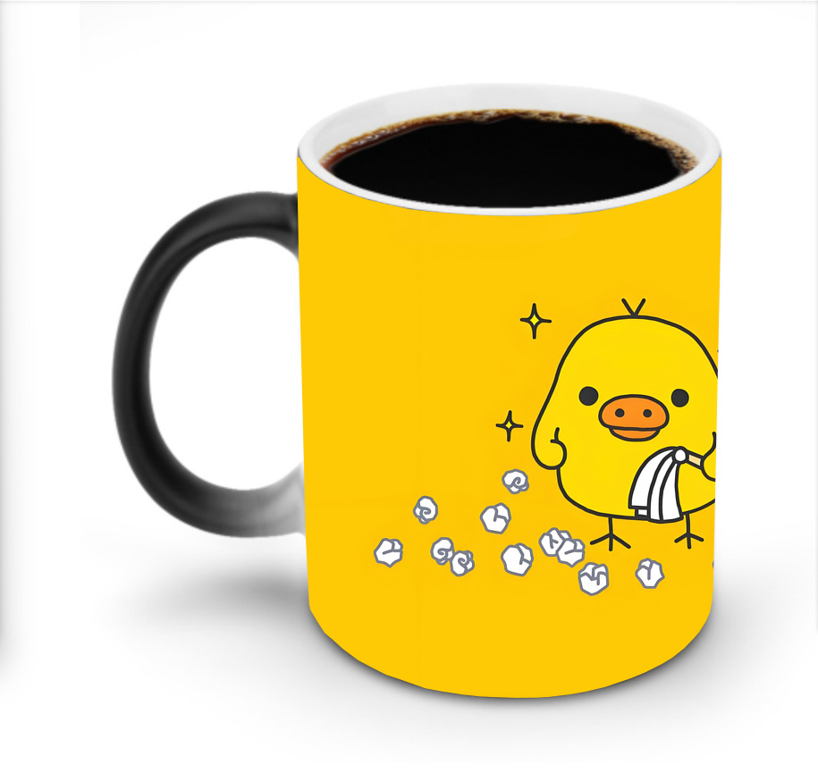（画像用） リラックマ リラックマ キイロイトリ Rilakkuma Korilakkuma Kiiroitori 温度変色マグカップ