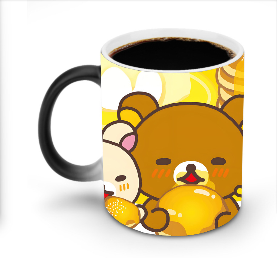 （画像用） リラックマ リラックマ キイロイトリ Rilakkuma Korilakkuma Kiiroitori 温度変色マグカップ