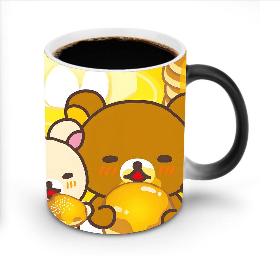 （画像用） リラックマ リラックマ キイロイトリ Rilakkuma Korilakkuma Kiiroitori 温度変色マグカップ