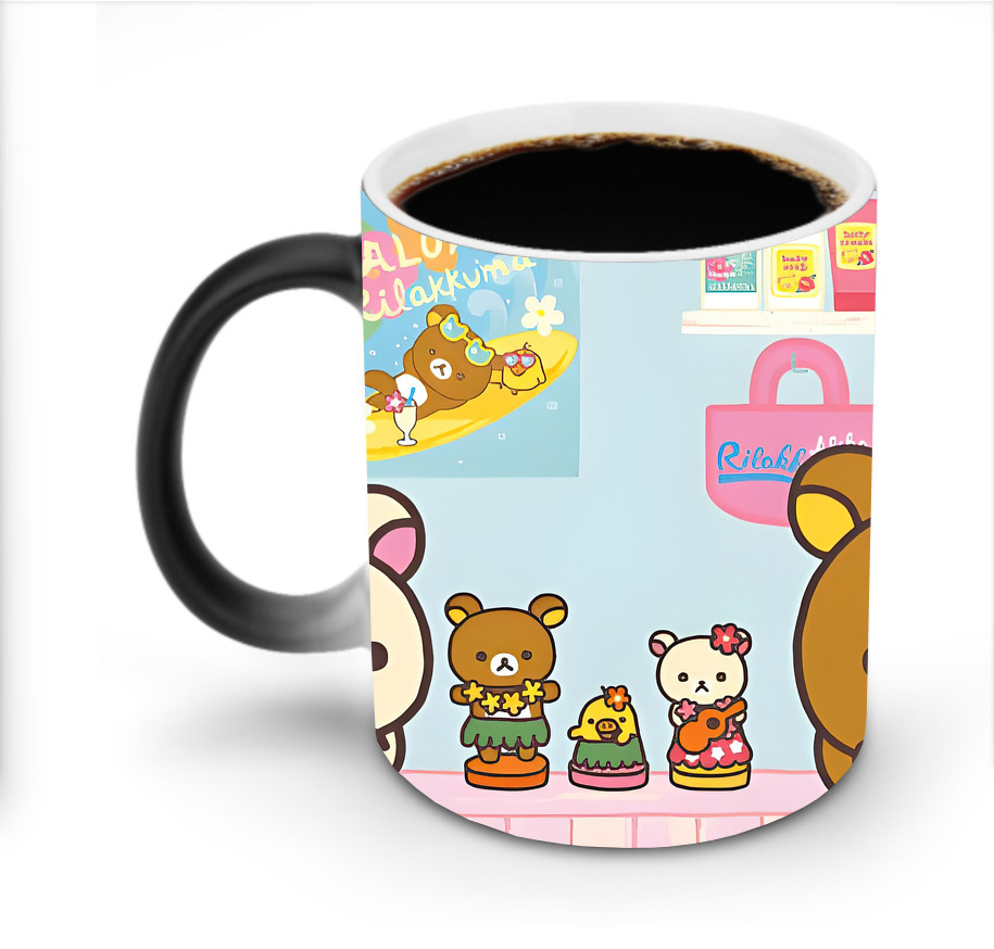 （画像用） リラックマ リラックマ キイロイトリ Rilakkuma Korilakkuma Kiiroitori 温度変色マグカップ
