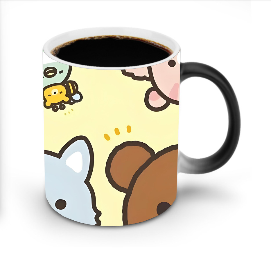 （画像用） リラックマ リラックマ キイロイトリ Rilakkuma Korilakkuma Kiiroitori 温度変色マグカップ