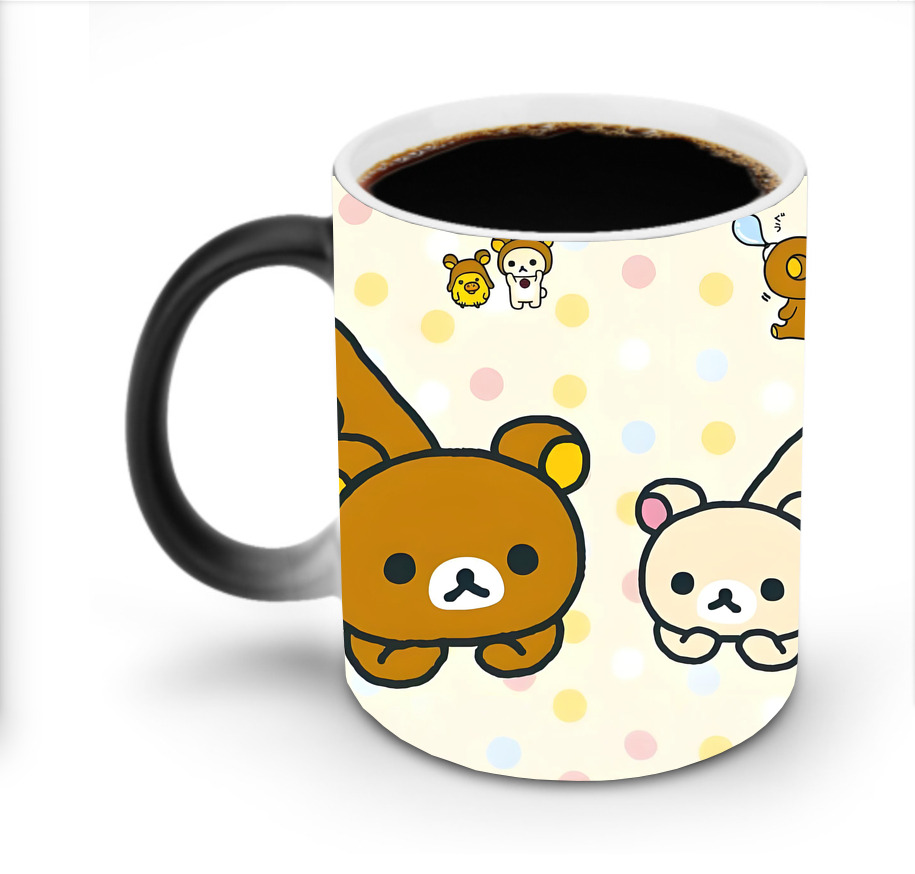 （画像用） リラックマ リラックマ キイロイトリ Rilakkuma Korilakkuma Kiiroitori 温度変色マグカップ