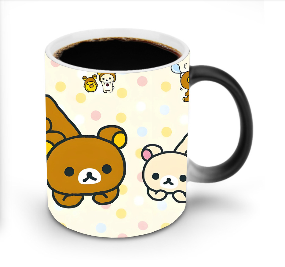 （画像用） リラックマ リラックマ キイロイトリ Rilakkuma Korilakkuma Kiiroitori 温度変色マグカップ